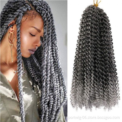 Wholesale 18 inch crochet passion twist braiding african hair synthetic braiding pre twist passion twist hair